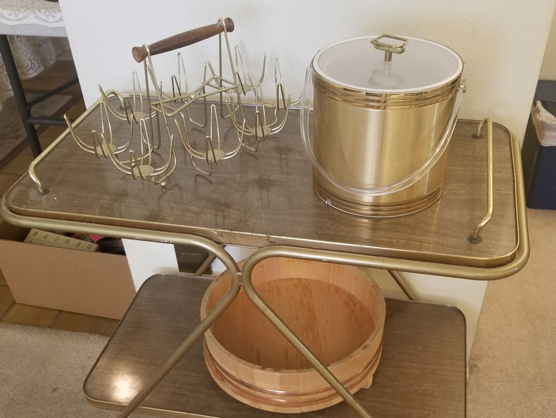 Image of times for sale at an estate sale in San Diego.