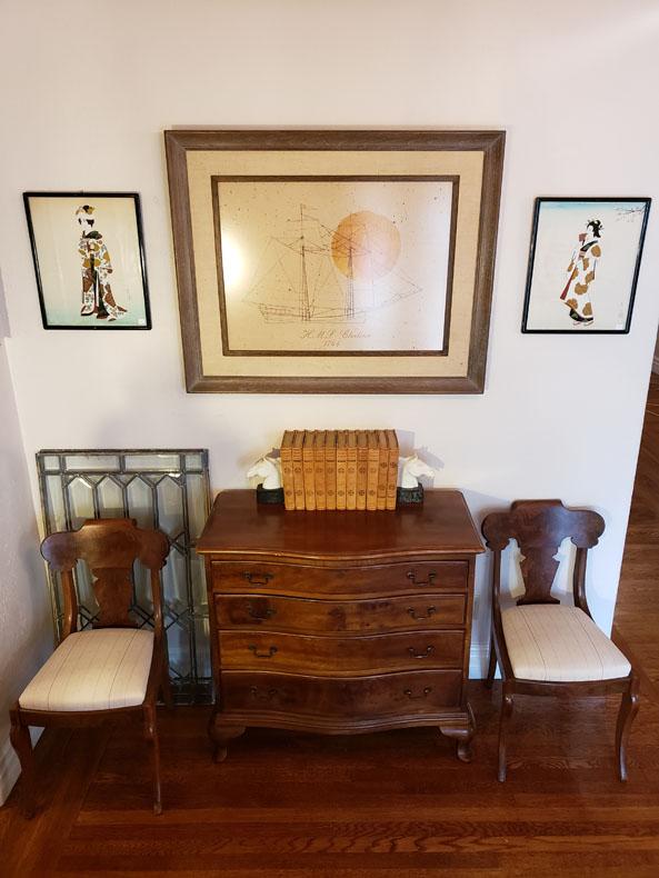 Image of times for sale at an estate sale in San Diego.